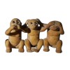 黄扬木微（园）雕--三勿猴