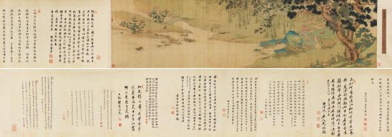 绢本手卷 1695年作 企业家收藏网