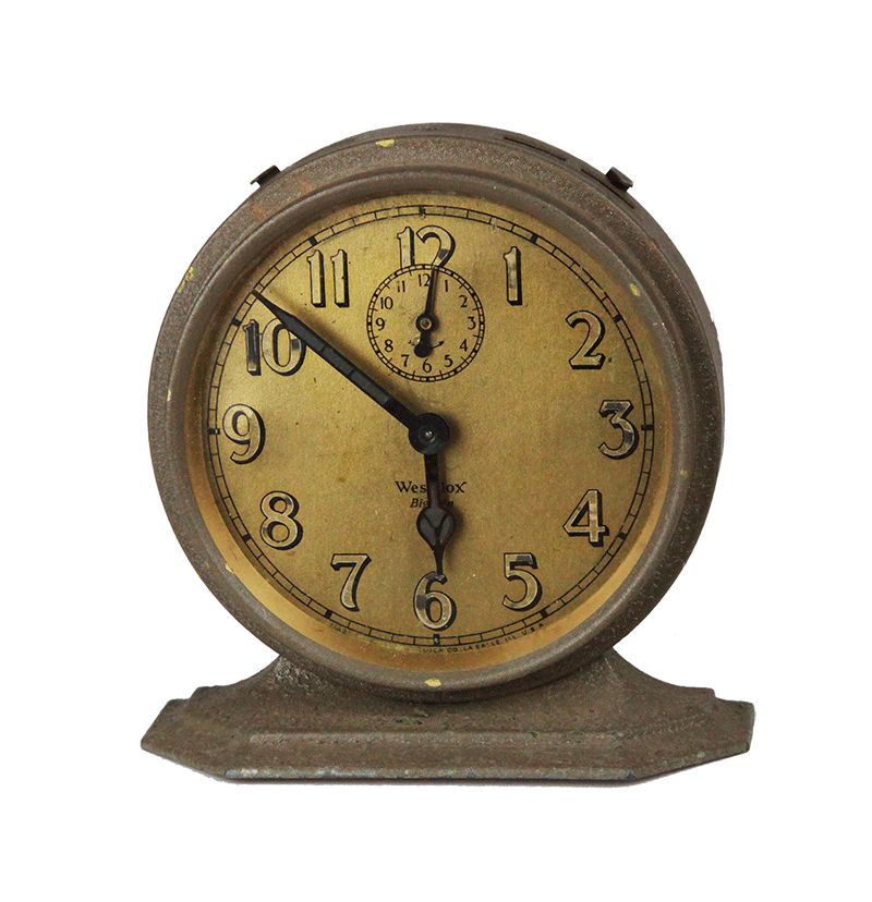 美国铜闹钟（产于1327年） 科技古玩收藏品