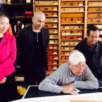 原中纪委副书记徐青参观方斌先生的工作室