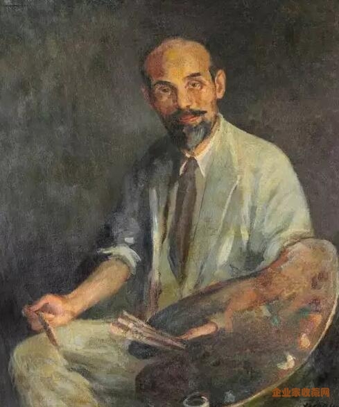 《画家冯钢百像》 油彩布本 114x83cm 1934年