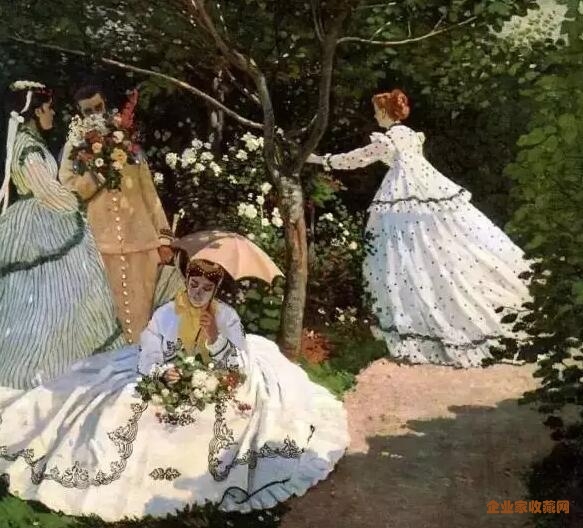 《花园中女人们》1866年