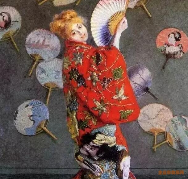 《日本装的莫奈夫人》1875年