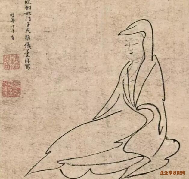 ▲ 明 方维仪《观音图》 北京故宫博物院藏