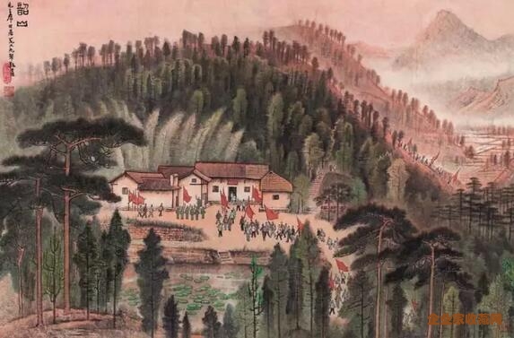 （图3）李可染《韶山 毛主席旧居》