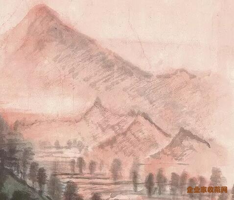 李可染《革命圣地韶山》局部