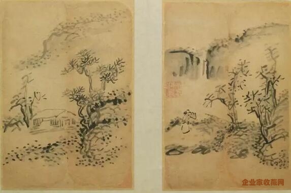 傅山《书画合册》23.7×9.7cm 山西博物院藏