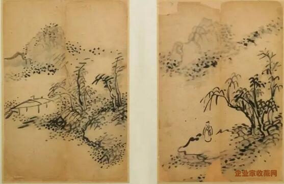 傅山《书画合册》23.7×9.7cm 山西博物院藏