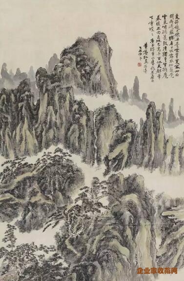 黄宾虹（1865～1955） 云峰胜境图 