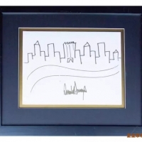 美国总统特朗普亲笔画被拍卖，底价9000美元起！