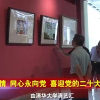 央视报道：喜迎党的二十大书画作品展取得圆满成功！